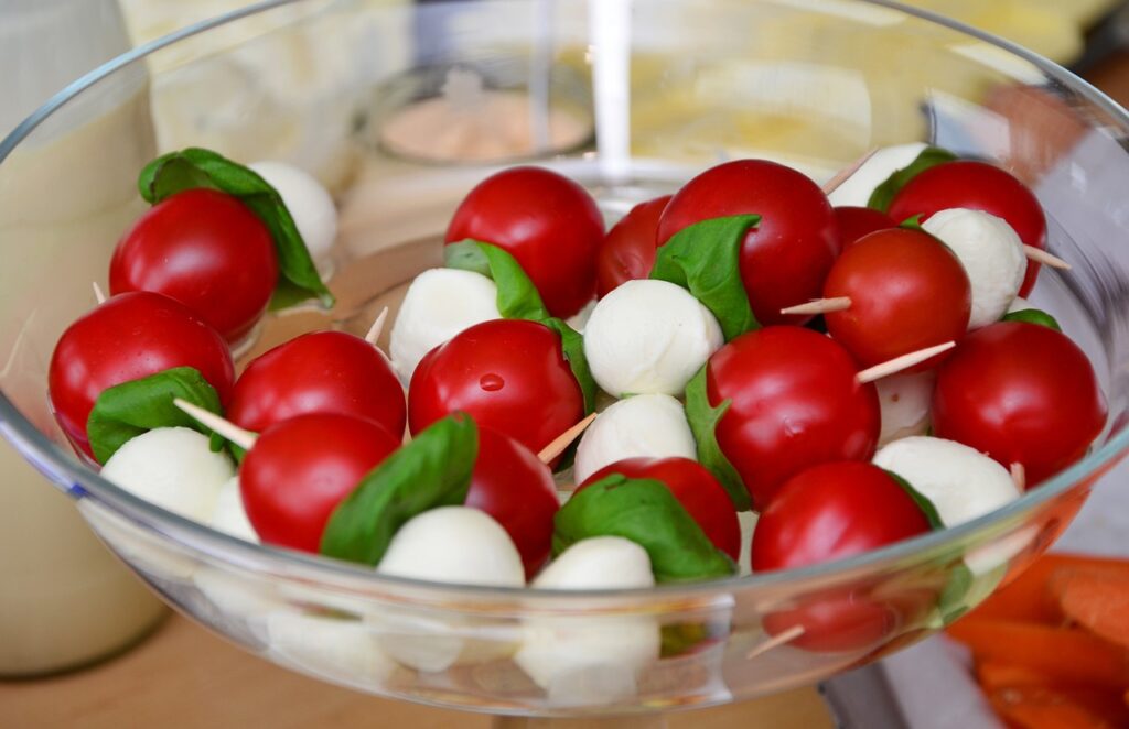 Caprese salade op stok